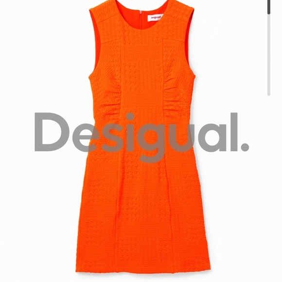 Desigual textured mini dress SZ XL - Picture 2 of 11